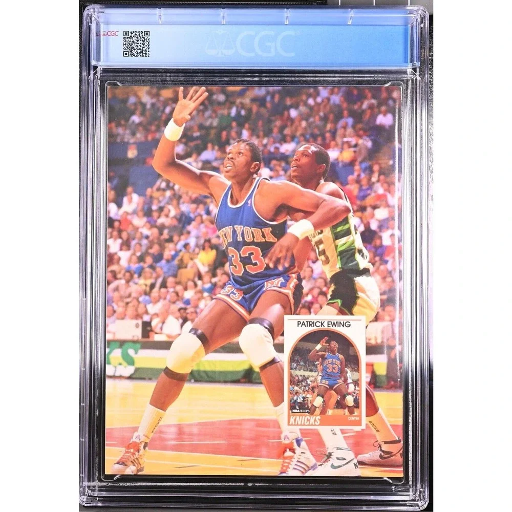 Michael Jordan CGC 9.6 Beckett Basketball Card Magazine Issue #1 Patrick Ewing